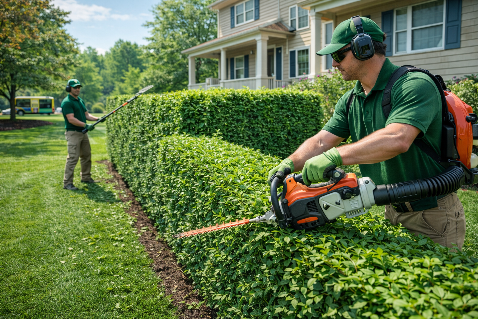 Fresh cut lawn