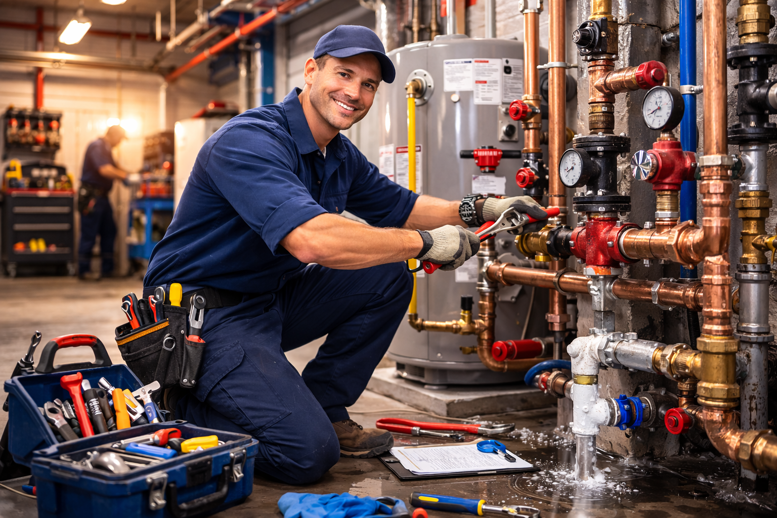 Plumbing work